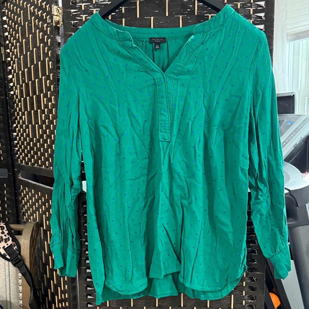 Talbots Teal Blouse for Women